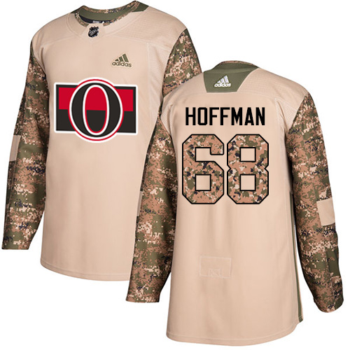 Adidas Senators #68 Mike Hoffman Camo Authentic Veterans Day Stitched NHL Jersey